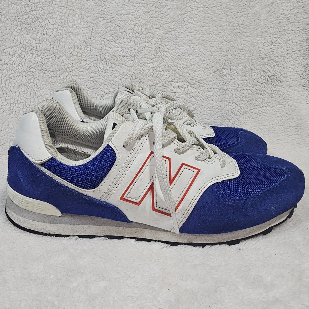 New Balance 574 v1, Royal Blue suede, Size 7